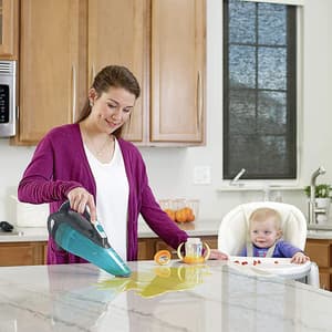 Black+Decker 10.8V MPP Wet & Dry Lithium-ion Dustbuster Cordless Handheld Vacuum Cleaner, WDA320B-B1