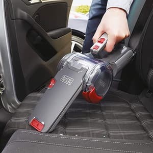 Black+Decker 12V Flexi Auto Dustbuster Pivot Handheld Vacuum Cleaner For Cars, PV1200AV-B1