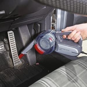 Black+Decker 12V Flexi Auto Dustbuster Pivot Handheld Vacuum Cleaner For Cars, PV1200AV-B1