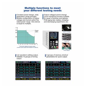 Metravi 0 – 60V / 0 – 5A Programmable DC Regulated Power Supply (Single Output), PRPS-6005A