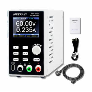 Metravi 0 – 60V / 0 – 10A Programmable DC Regulated Power Supply (Single Output), PRPS-6010A