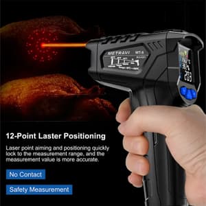 Metravi -50°C ~ 800°C (-58°F ~ 1472°F) Industrial Non-contact Infrared Thermometer, MT-8