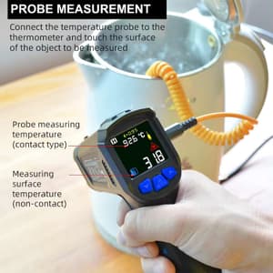 Metravi -50°C ~ 800°C (-58°F ~ 1472°F) Industrial Non-contact Infrared Thermometer, MT-8