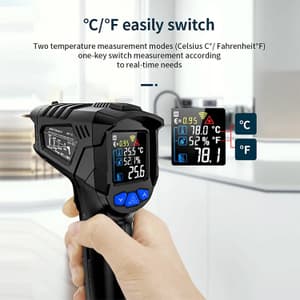 Metravi -50°C ~ 800°C (-58°F ~ 1472°F) Industrial Non-contact Infrared Thermometer, MT-8