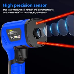 Metravi -40°C ~ 1600°C (-40°F ~ 2912°F) Industrial Non-contact Infrared Thermometer, MT-17 ECO