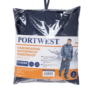 Portwest Essentials 2 Piece Rainsuit (Navy), L440NARXXL