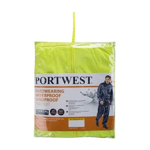 Portwest Essentials 2 Piece Rainsuit (Yellow), L440YERXXL