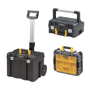 Stanley 28 Inch FatMax Pro-Stack Mobile Tower Trolley With 3 Elements, FMST1-80103