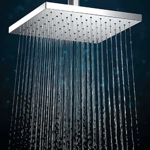 Kohler Rain Duet 203 mm Square Katalyst Rain Head In Polished Chrome Finish, K-73199IN-CP