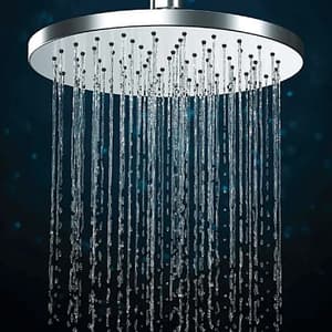 Kohler Rain Duet 203 mm Round Katalyst Rain Head In Polished Chrome Finish, K-73198IN-CP