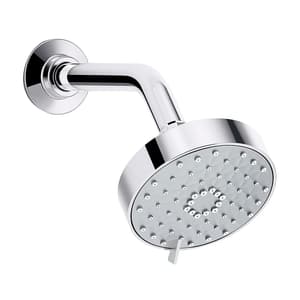 Kohler Awaken Geometric Multi Mode Shower Head With Shower Arm In Polished Chrome Finish, K-72419IN-CP