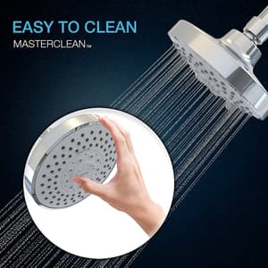 Kohler Rain Duet Multifunction Geometric Shower Head Without Shower Arm In Polished Chrome Finish, K-23658IN-CP 