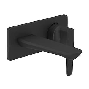 Kohler Aleo+ Single Control Wall Mount Basin / Lavatory Faucet In Matte Black Finish, K-5684IN-4ND-BL