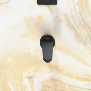 Kohler Aleo Bath Spout Without Diverter In Matte Black Finish, K-99061IN-BL