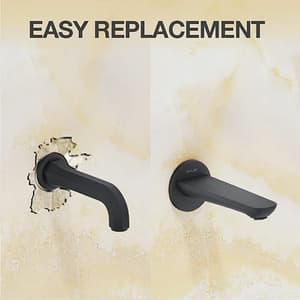 Kohler Aleo Bath Spout Without Diverter In Matte Black Finish, K-99061IN-BL
