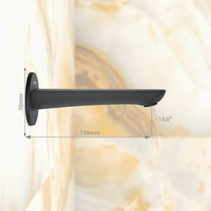 Kohler Aleo Bath Spout Without Diverter In Matte Black Finish, K-99061IN-BL