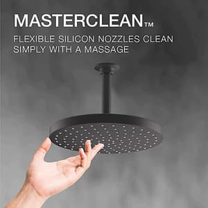 Kohler Awaken 254 mm Rain Head In Matte Black Finish, K-76465IN-BL