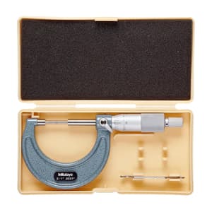 Mitutoyo 0 - 1 inch Spline Micrometer (Type A), 111-166