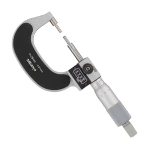 Mitutoyo 0 - 25 mm Mechanical Counter Spline Micrometer (Type A), 131-115