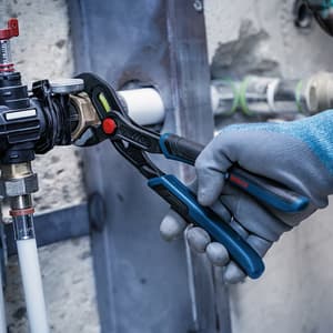 Bosch 10 inch / 250 mm Water Pump Plier with Multi-component Handle, 1 600 A03 9R9