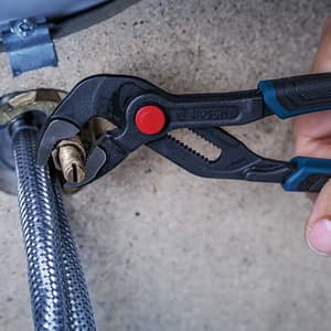 Bosch 7 inch / 180 mm Water Pump Plier with Multi-component Handle, 1 600 A03 9RA