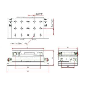 Crystal 300 x 150 x 125 mm Compound Sine Table, AA-6023