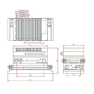 Crystal 300 x 150 x 170 mm Compound Magnetic Sine Tables, AA-6043