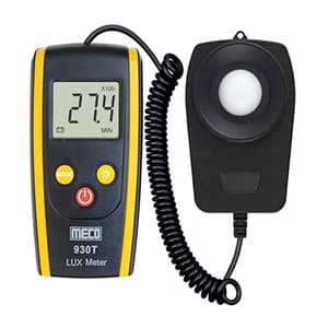 Meco 0 - 20000 FC Digital Lux Meter With Flexible Cord Sensor, 930T