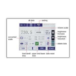 Insize 1 - 30kgf Digital Vickers Hardness Tester (Basic Type), HDT-VE35