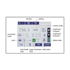 Insize 1 - 30kgf Digital Vickers Hardness Tester (Standard Type), HDT-VH31