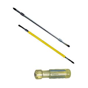 Stanley 2.3 mm (Flat) x PH00 (Phillips) x 60 mm (Blade Length) Two in One Screwdriver, 66-435