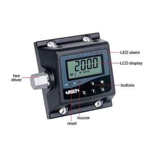 Insize 81.5 - 815 nm Digital Torque Tester (27 mm Hex Drive), IST-04TT815