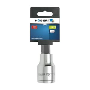 Hogert PZ3, 1/4 Inch Sq. Drive Impact Bit Socket, HT1S608