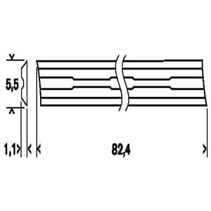 Bosch 10 Pcs Planing Blade Straight Set, 2 607 001 292
