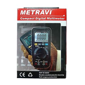 Metravi 3-1/2 Digits / 1000V Fully Protected Digital Auto-Ranging Multimeter, 901-I