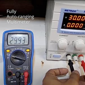 Metravi 5999 Counts / 600 V AC / DC Non Contact Voltage Detection Digital Multimeter, XB-33A