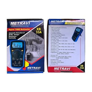 Metravi 5999 Counts / 600 V AC / DC Non Contact Voltage Detection Digital Multimeter, XB-33A
