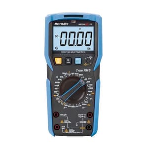 Metravi 6000 Counts / 1000V Digital TRMS Auto-Ranging Multimeter, Metrasafe-10