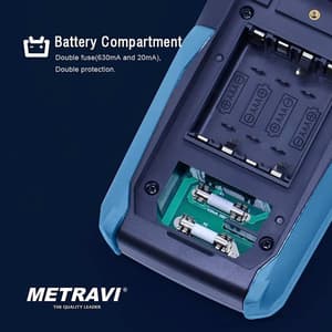 Metravi 6000 Counts / 1000V Digital TRMS Auto-Ranging Multimeter, Metrasafe-10