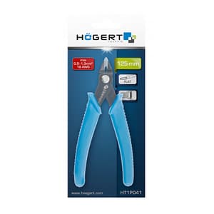 Hogert 5 inch / 125 mm Flat Cutting Cable Pliers, HT1P041