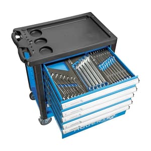Hogert 6 Drawers Tool Cabinet with Tools (214 Pcs), HT7G056