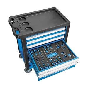 Hogert 6 Drawers Tool Cabinet with Tools (214 Pcs), HT7G056