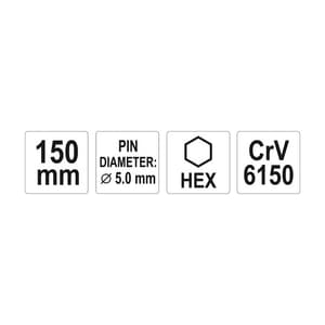 Yato 150 mm / 5.0 mm Pin Punch, YT-47144