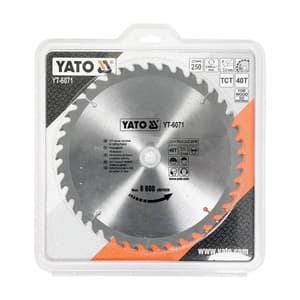 Yato 10 inch / 250 mm TCT Circular Saw Blade For Wood (40 Teeth), YT-6071