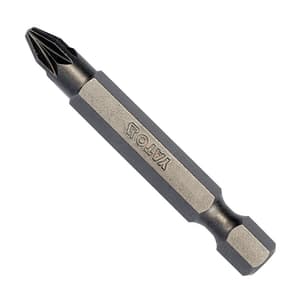 Yato PZ2 x 50 mm Length Pozidriv Screwdriver Bits (Pack of 10 Pcs), YT-78155