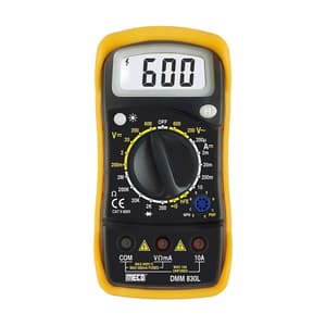 Meco 3-1/2 Digit / 2000 Counts Digital Multimeter, DMM 830L