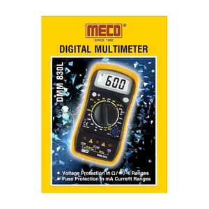 Meco 3-1/2 Digit / 2000 Counts Digital Multimeter, DMM 830L