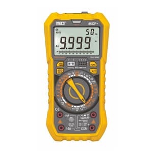 Meco 4 Digit / 9999 Counts TRMS Manual Ranging Digital Multimeter, 45CF+