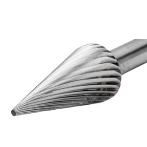 Bahco 10 x 60 mm Conical Pointed Nose Tungsten Carbide Rotary Burr, AS 4
