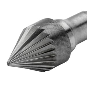 Bahco 10 x 65 mm Cone Tungsten Carbide Rotary Burr, KS 1